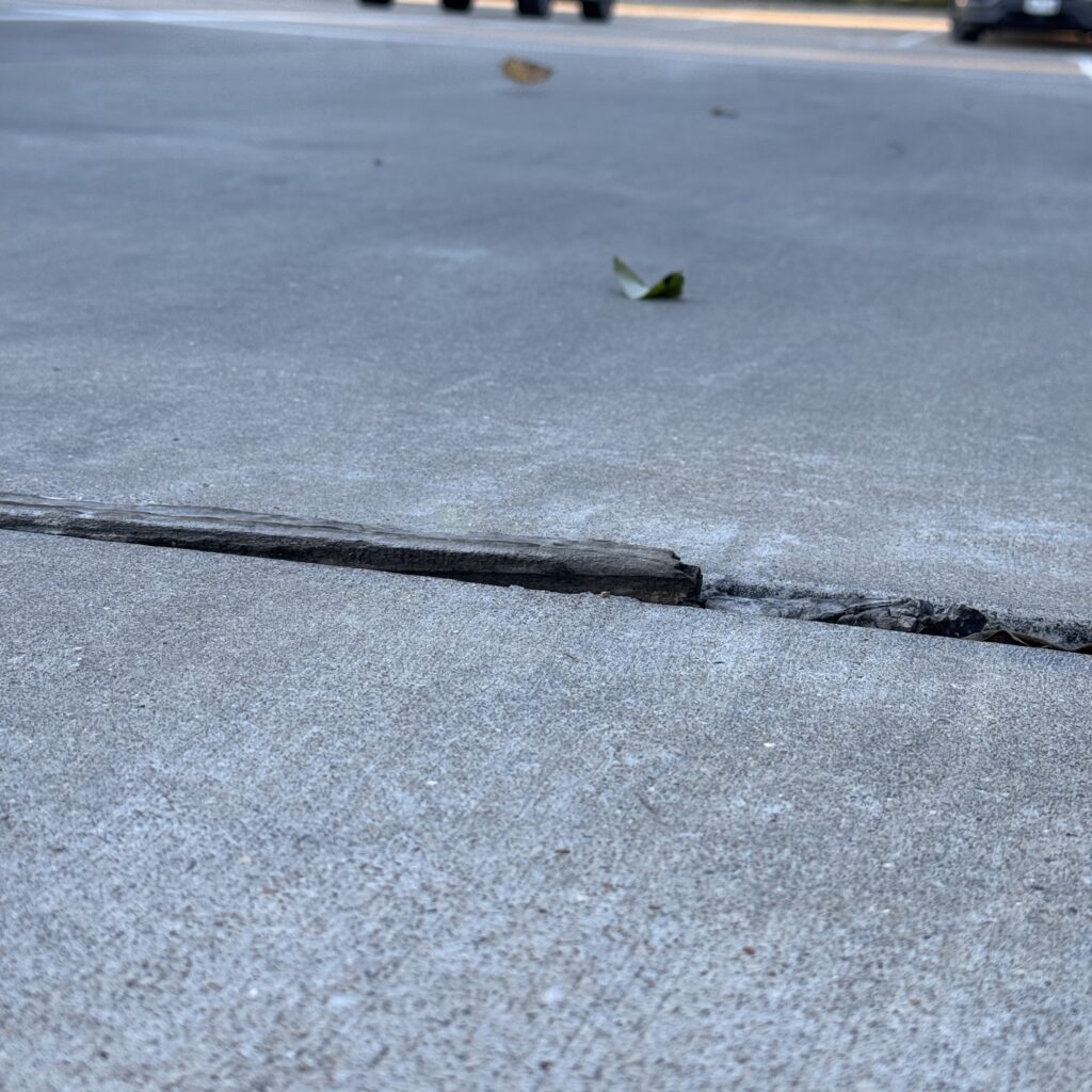 Expansion Joint Trip Hazard - Parking Lot | Texas Expansion Joints